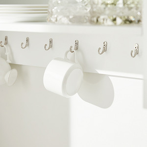White SoBuy Wall Mounted Kitchen Plate Cup Rack shot 21561459