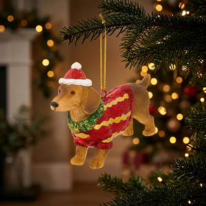Christmas Pup Hanging Decoration
