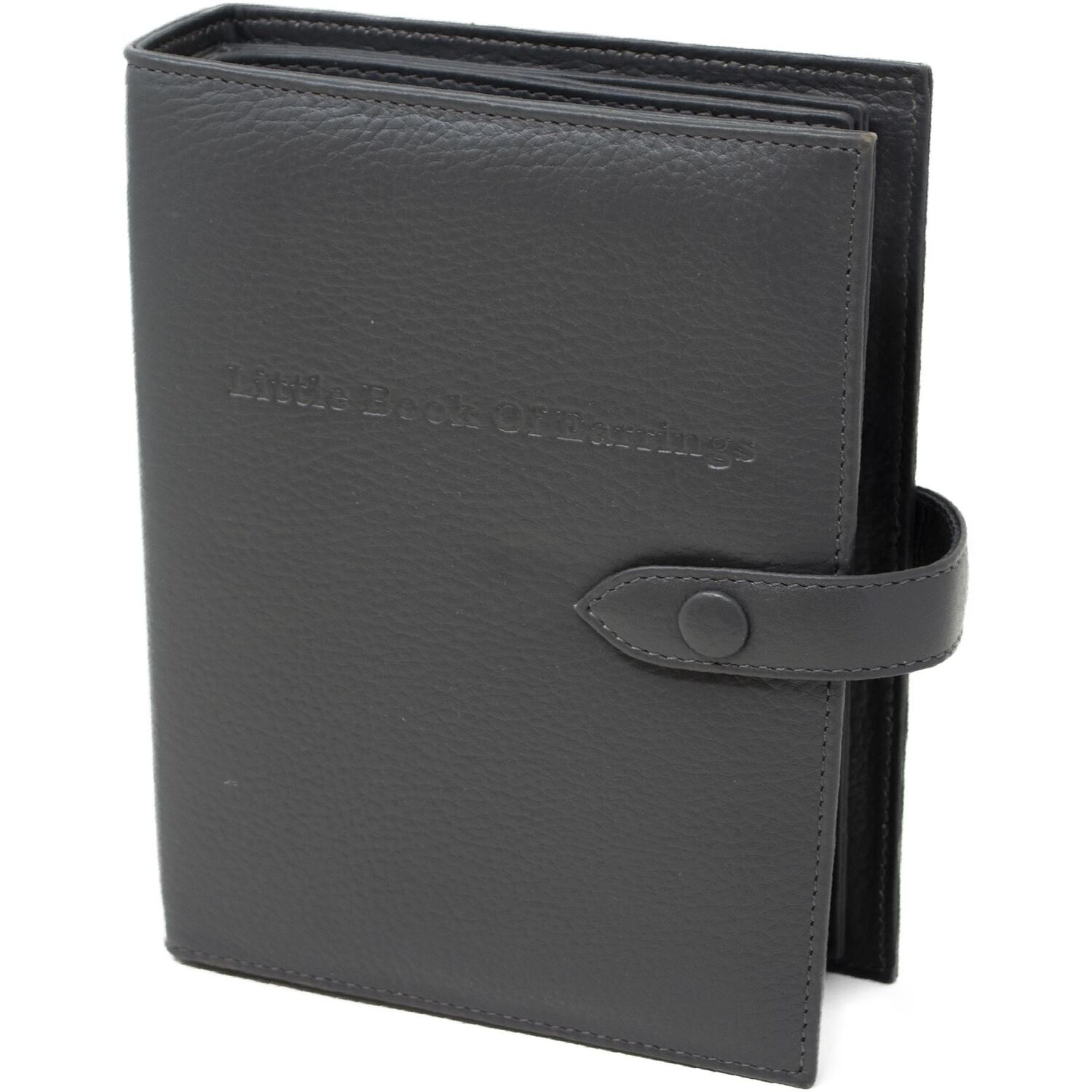Little Shop Of Little Book Of Earrings Leather - Grey Bonded Leather - Image 3