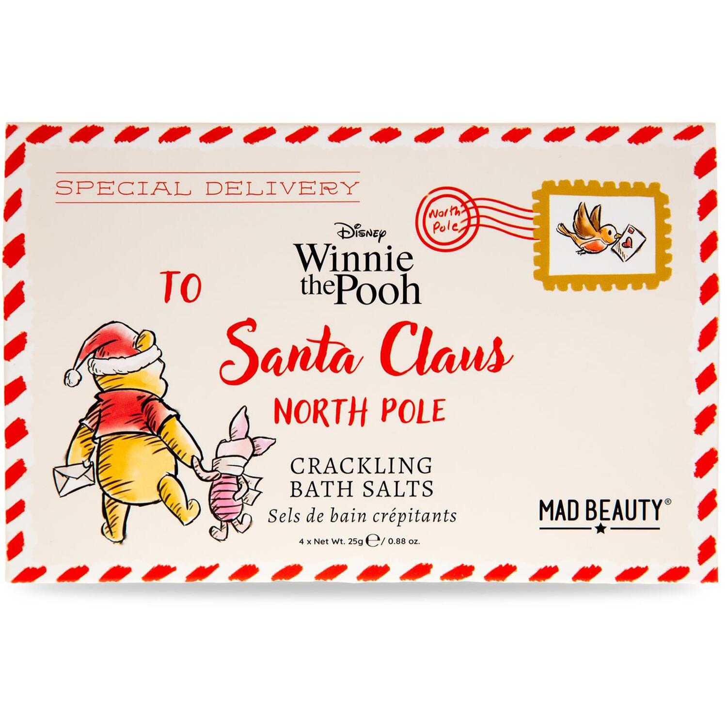 Mad Beauty White Disney Winnie The Pooh Festive Crackling Bath Salts Gift Set In - Image 7