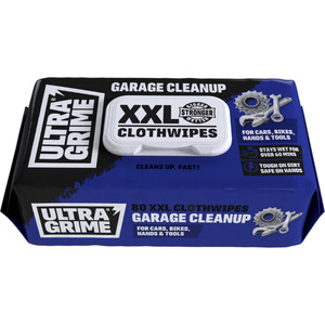 UltraGrime Garage Wet Wipes - Heavy Duty XXL Cleaning Cloths