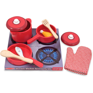 Melissa & Doug Wooden Kitchen Accessory Set, MD-2610.