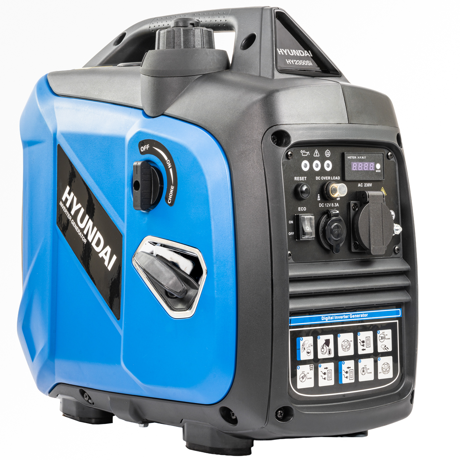 Hyundai 2.0Kw / 2000W Inverter Generator, Recoil Start, Pure Sine Wave Hy2350si - Image 3