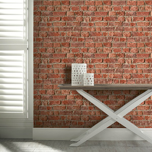 Arthouse Urban Striking Red Brick Wallpaper