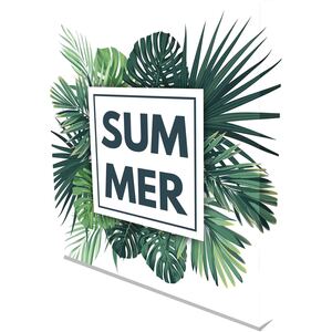 'Tropical Green California' Graphic Art on Canvas