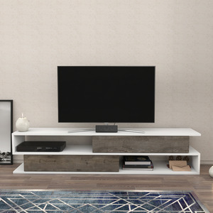White & Wenge Pattern / 35cm Cortez TV Unit shot 2016234