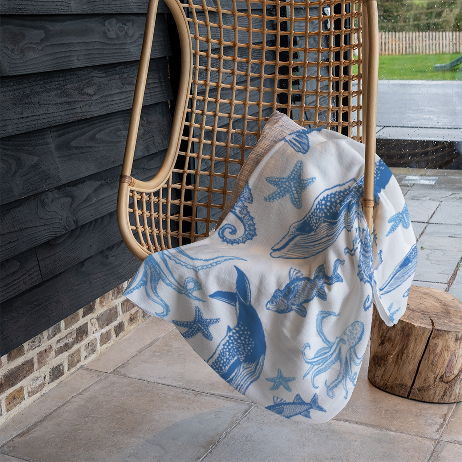Sealife Blanket - Blue