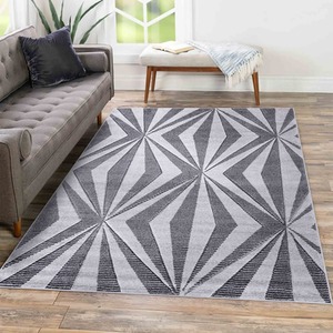 Valencia Modern Crystal Design Carved Area Rugs
