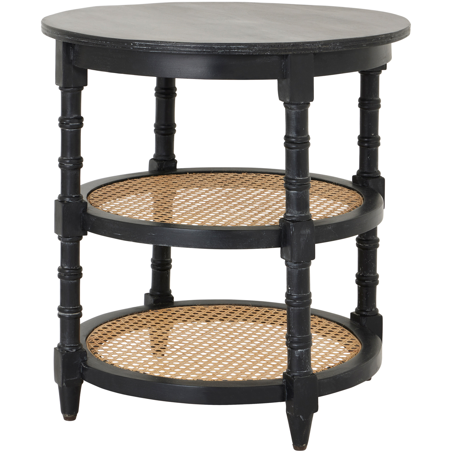 KDMK - Raffles Round Side Table Classic Furniture - Black thumbnail