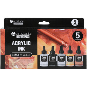 5 Piece Acrylic Ink Set