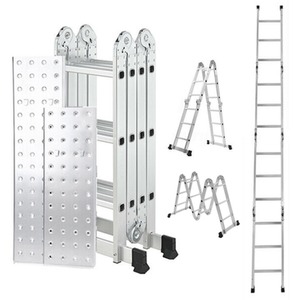 Lightweight Aluminium Folding Multi-position Work Platform Ladder