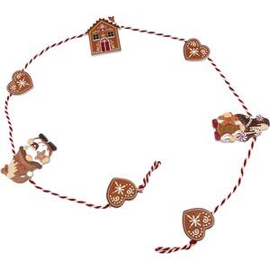Wooden Gingerbread Garland