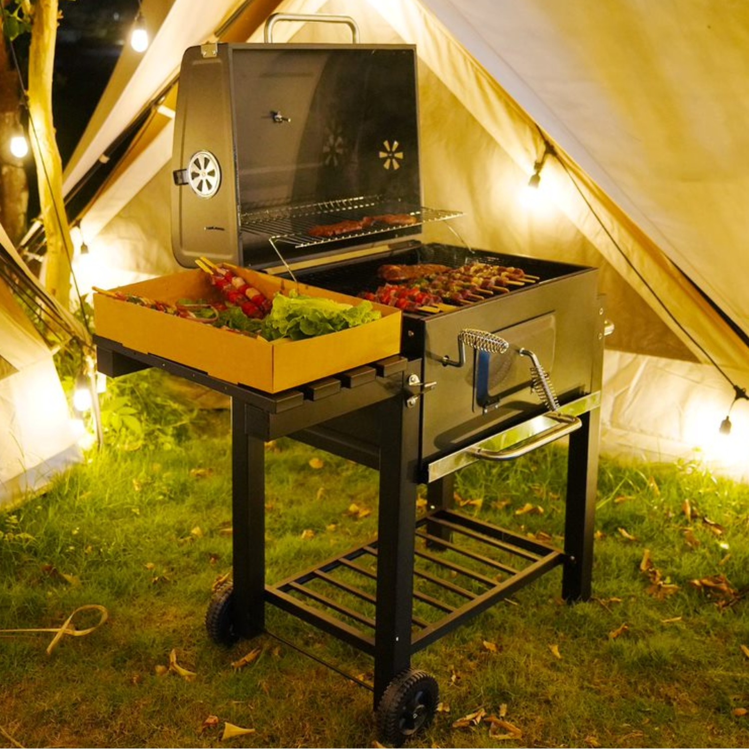 Smoker Bbq Grill - Black