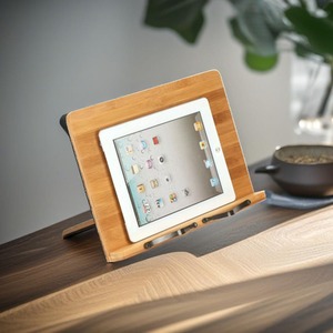 Wooden Bamboo Recipe Book Stand