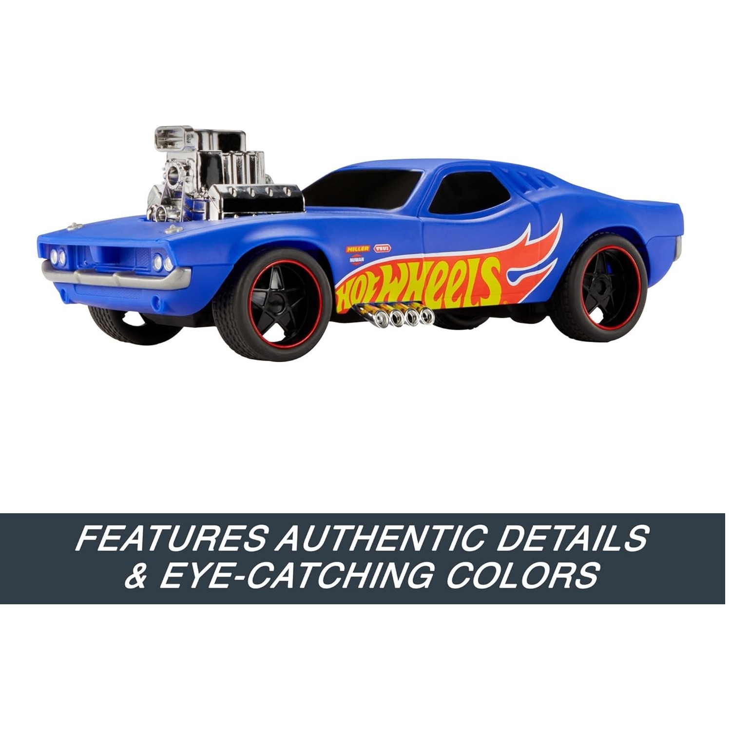 Hot Wheels 1.16 Scale RC Rodger Dodger Toy Car,