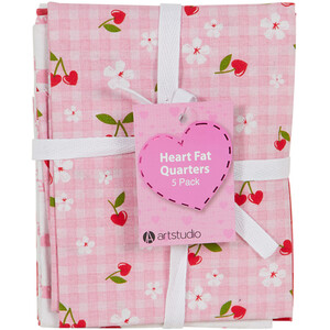 Pack of 5 Valentines Fat Quarters