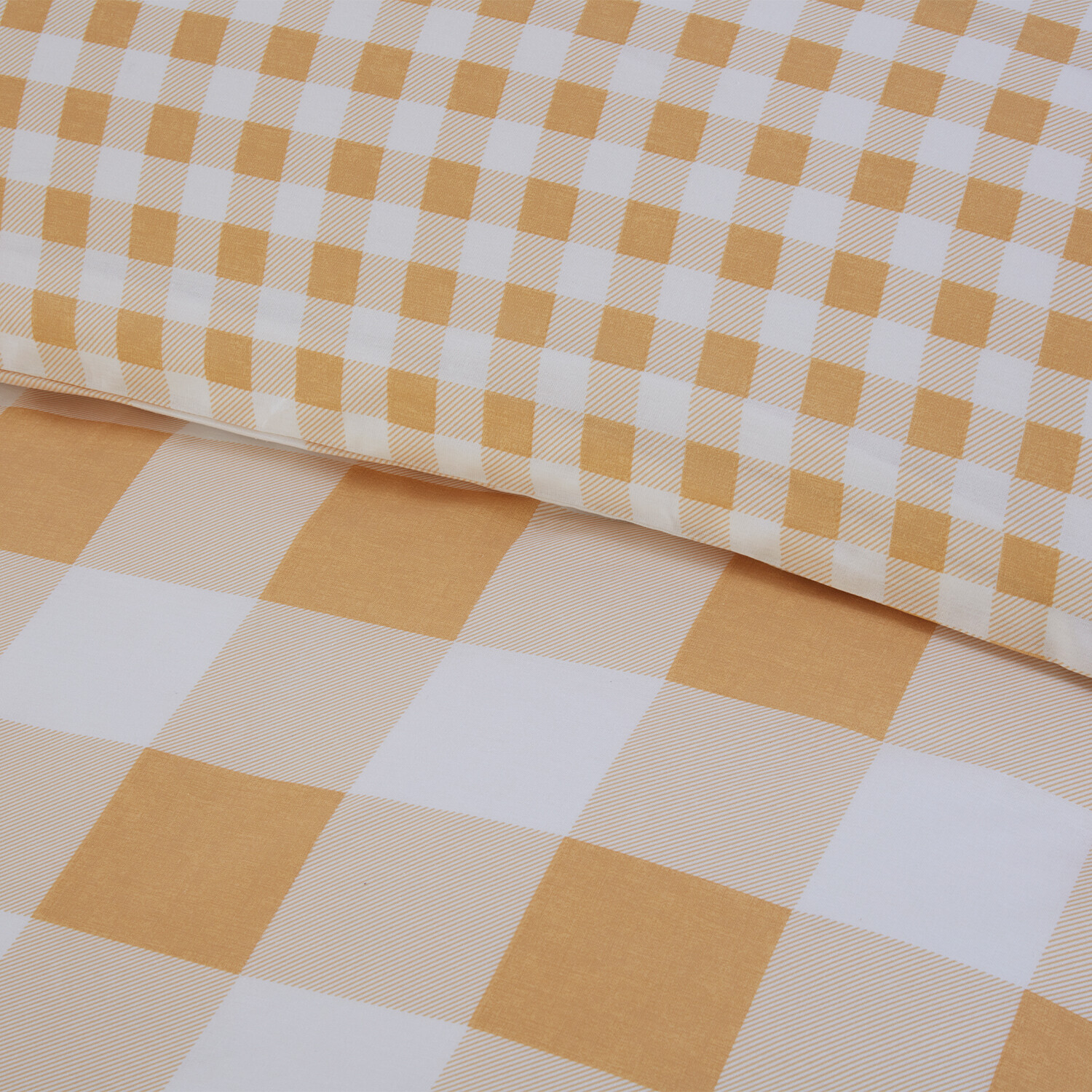 Portland Check Duvet Set - Yellow Single