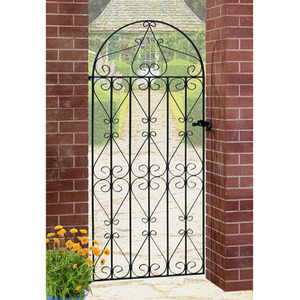 Regent Tall Bow Top Scroll Metal Garden Gate