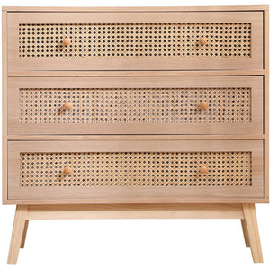 HMD Rattan Chest of 3 Drawers