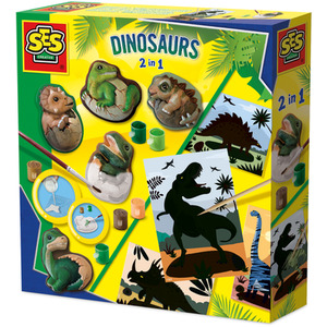 Dinosaurs 2 in 1 - Casting and Painting and Scratch