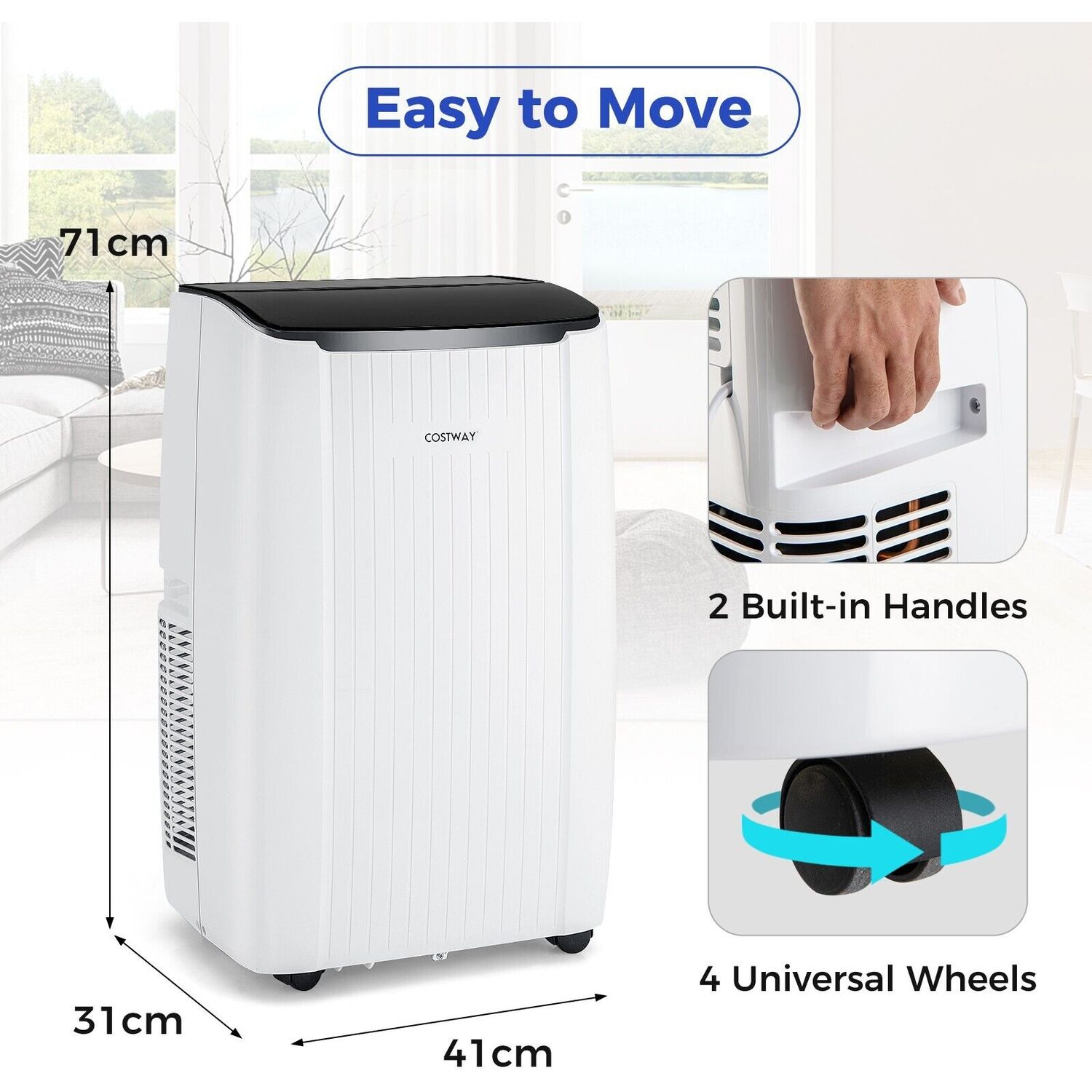 Wireless Computer Ac 12000 BTU Portable Air Conditioner Smart WiFi AC Unit