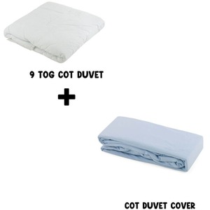 Junior Joy Baby 9 TOG Cot Duvet and Duvet Cotton Cover Set 100x120cm