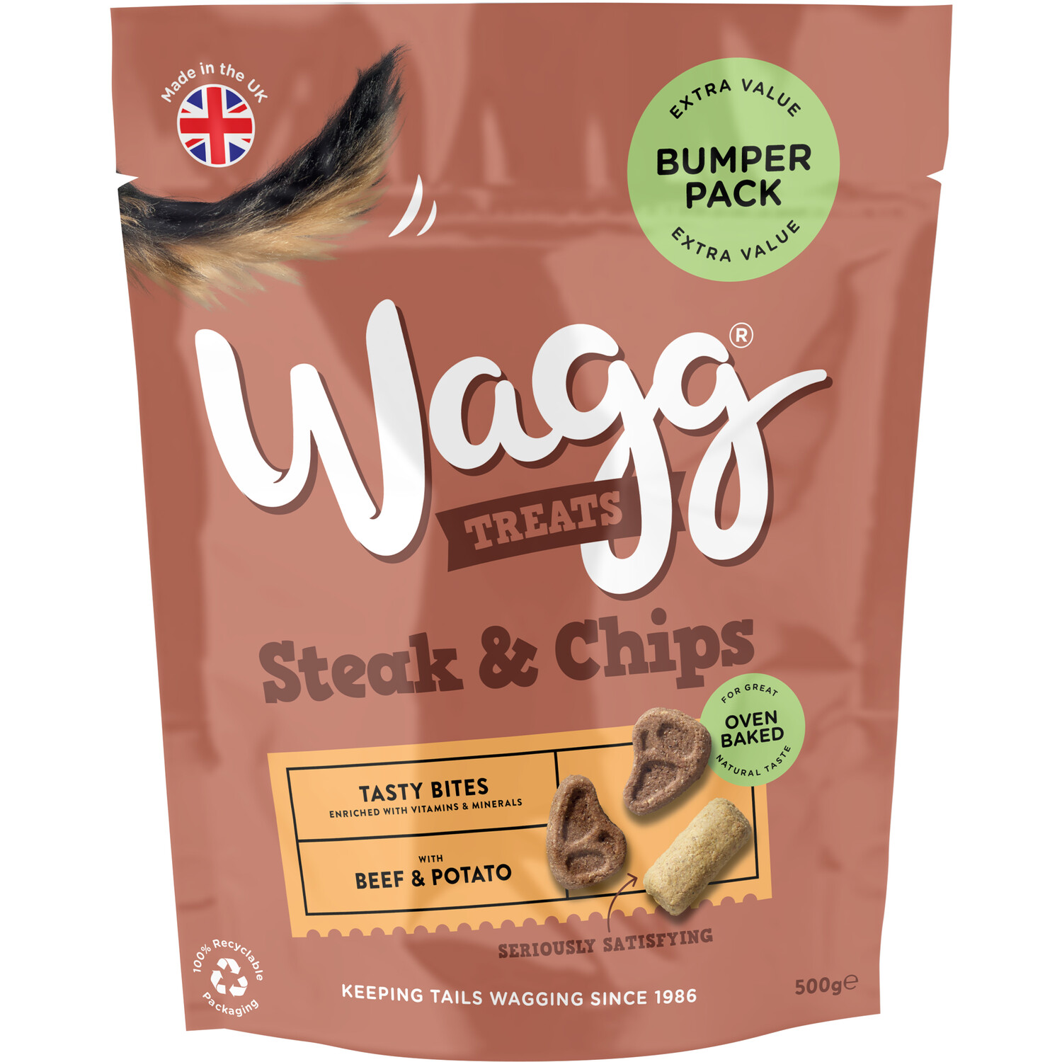 Wagg Bumper Steak and Chips Dog Treats
