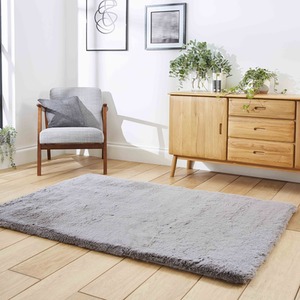 Super Soft Deep 8cm Pile Luxurious Grey Shaggy Rug