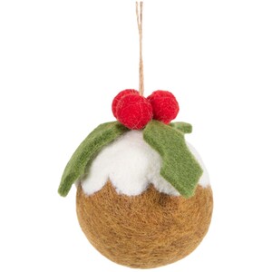 Christmas Pudding Hanging Decoration