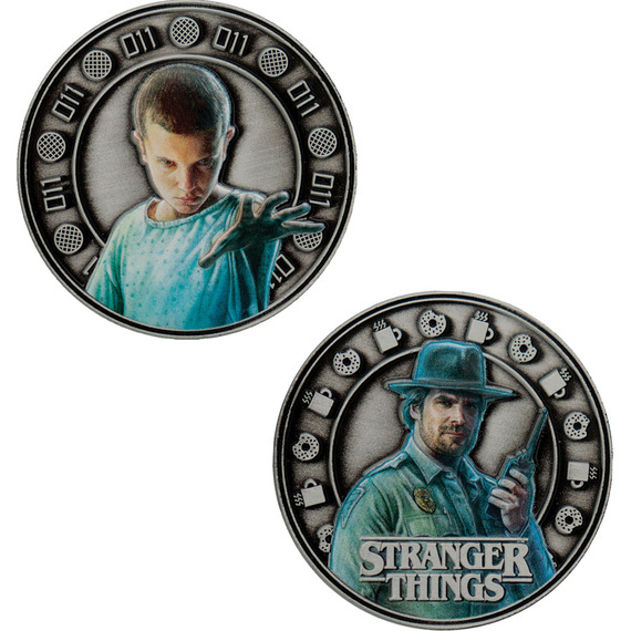Stranger Things Eleven and Hopper Collectible Coin