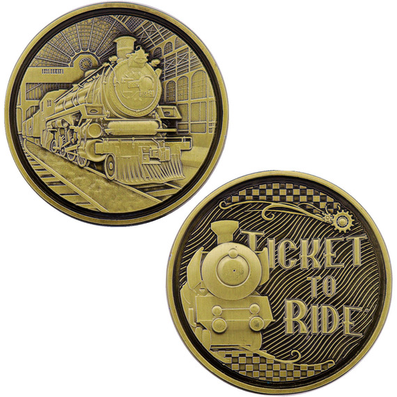 Ticket to Ride Limited Edition Collectible Train Coin
