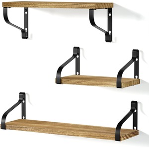 Set of 3 Floating Shelves Display Storage Shelf