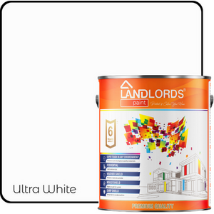 Ultra White / 1l Landlord's One Coat Paint Quick Coverage Interior Wall and Ceiling Paint shot 8374147
