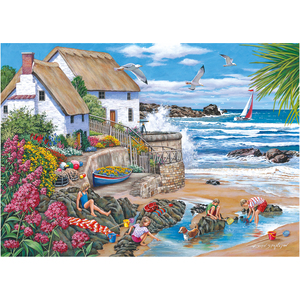Seaspray Cottages BIG 500 Piece Jigsaw Puzzle