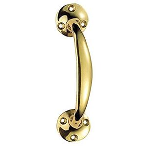 Bow Shaped Cupboard Cabinet Door Handle Brass