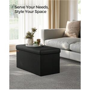 SONGMICS Elegant Storage Ottoman Cube