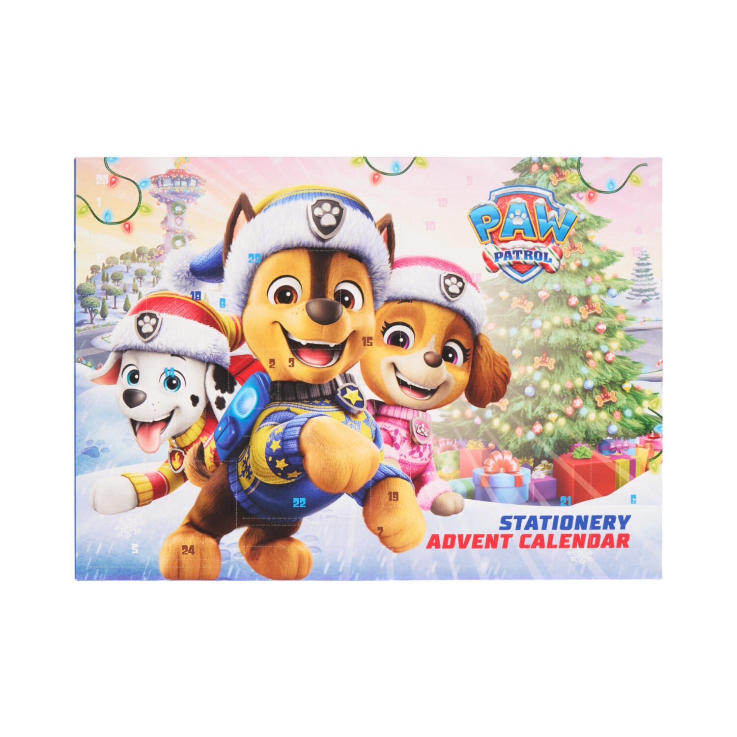 Paw Patrol Christmas Stationery Advent Calendar - White