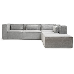 Doris Basket Weave Large Corner Sofa with Modular Comfort
