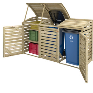 Rowlinson Double Bin Store With Box Store