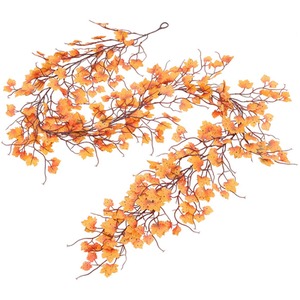 Artificial Autumn Maple Leaf Garland Decoration