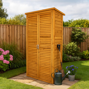 Tall Wooden Garden Storage Shed