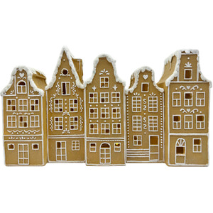 LED Gingerbread Houses