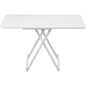 Livingandhome Foldable X-shaped frame Dining Table