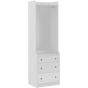 3-Drawer Open Topped Hanging Robe
