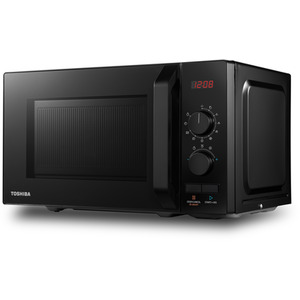 20 Litre Black Freestanding Small Standard Microwave Oven