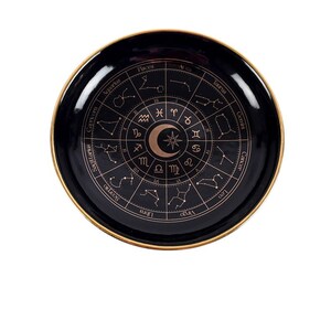 Astrology Wheel Trinket Dish For Celestial Decor