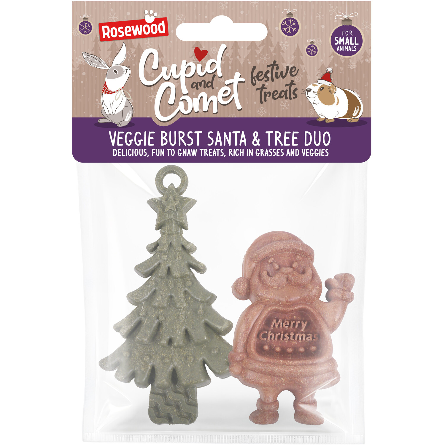 Cupid and Comet Veggie Burst Festive Treats