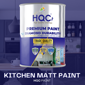 HQC Durable Kitchen Matt Paint - Best Washable Finish for Kitchens
