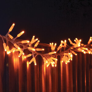Cluster Lights White Rubber IP65 5m 250 LED GC