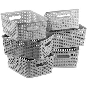 Storage Baskets for Home Organisation Organiser Set of 6